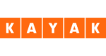 Logo de KAYAK - Plateforme de recherche et de réservation de voyages en ligne.